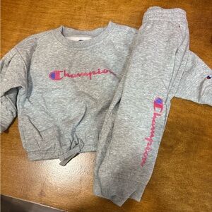 Champion Gray and Pink Kids Matching Set